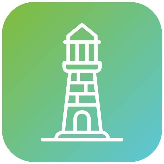 Diseño vectorial de estilo de icono de puerto seguro
