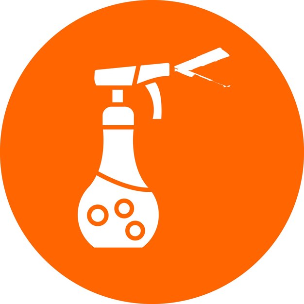 Diseño vectorial Estilo del icono de pulverización de agua