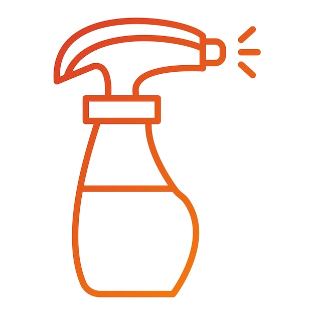 Diseño vectorial Estilo del icono de pulverización de agua