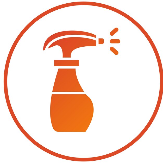 Diseño vectorial Estilo del icono de pulverización de agua