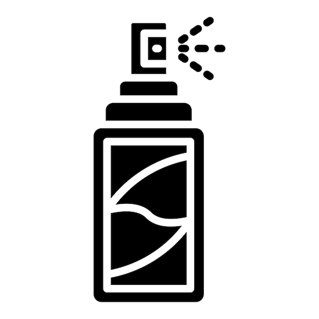 Diseño vectorial Estilo del icono de pulverización