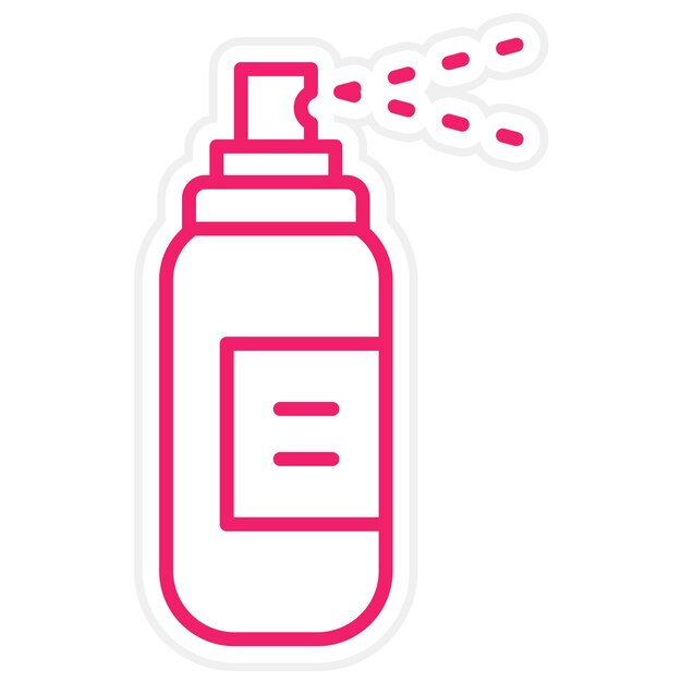Diseño vectorial Estilo del icono de pulverización