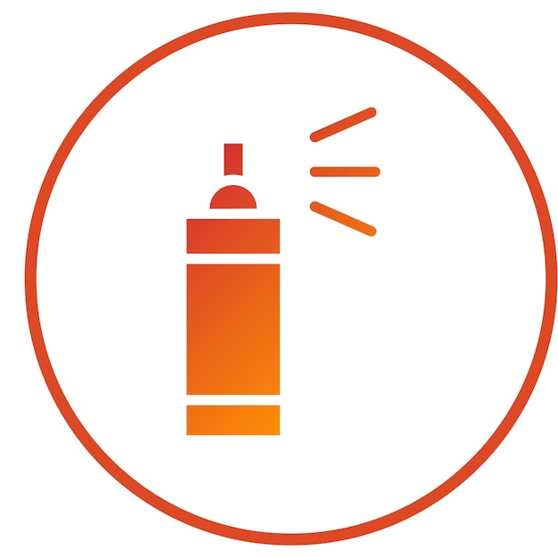 Diseño vectorial Estilo del icono de pulverización