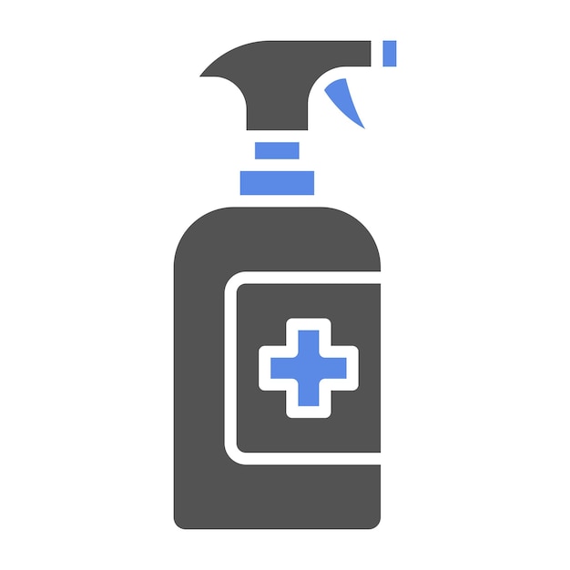 Diseño vectorial Estilo del icono del pulverizador médico