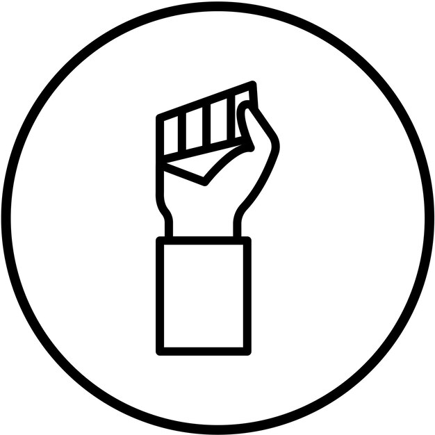 Diseño vectorial Estilo del icono del puño