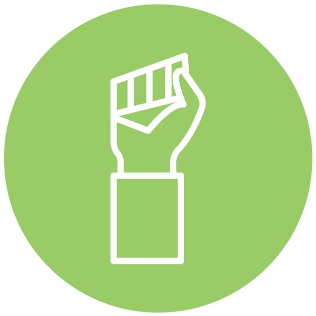 Diseño vectorial Estilo del icono del puño