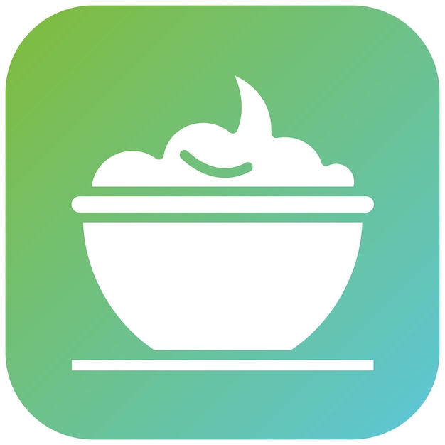Diseño vectorial del estilo del icono de puré de frutas