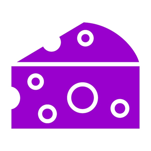 Diseño vectorial Estilo del icono del queso azul