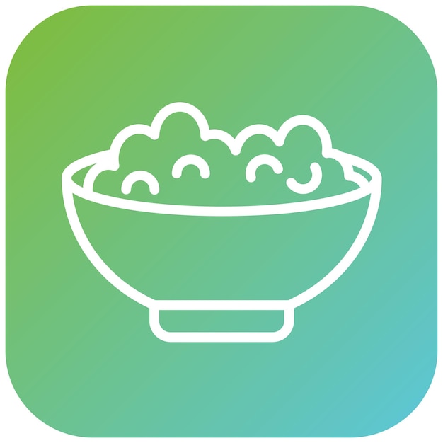 Diseño vectorial de estilo icono de queso cottage