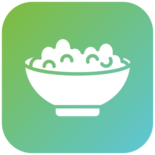 Diseño vectorial de estilo icono de queso cottage