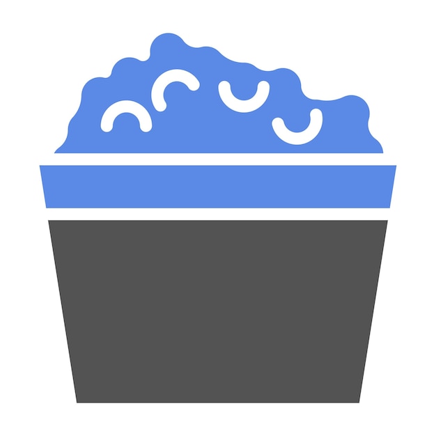 Diseño vectorial de estilo icono de queso cottage