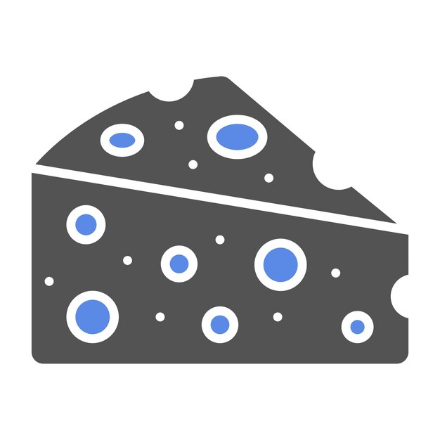 Diseño vectorial de estilo de icono de queso a la parrilla