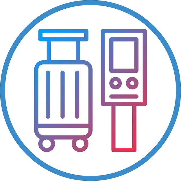 Diseño vectorial del estilo del icono del quiosco