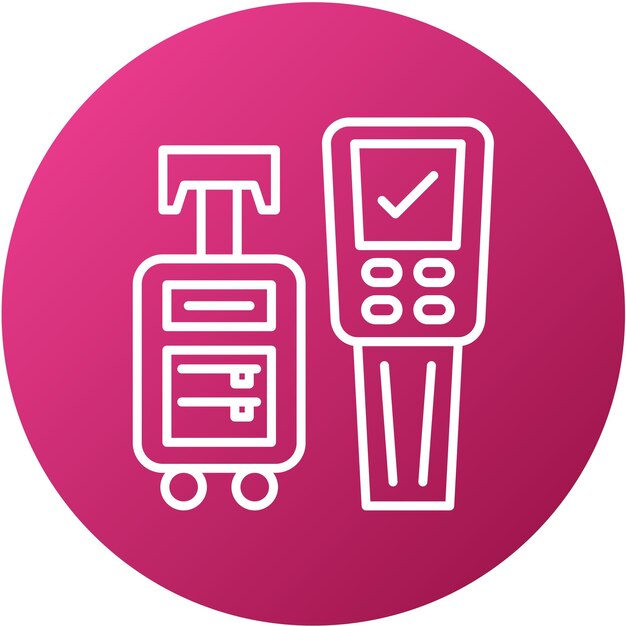 Diseño vectorial del estilo del icono del quiosco
