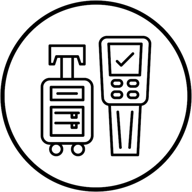 Diseño vectorial del estilo del icono del quiosco