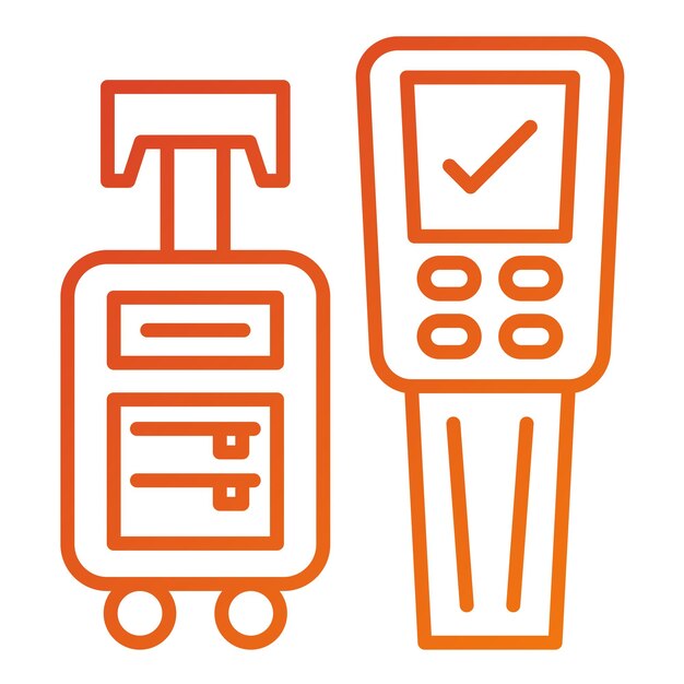 Diseño vectorial del estilo del icono del quiosco