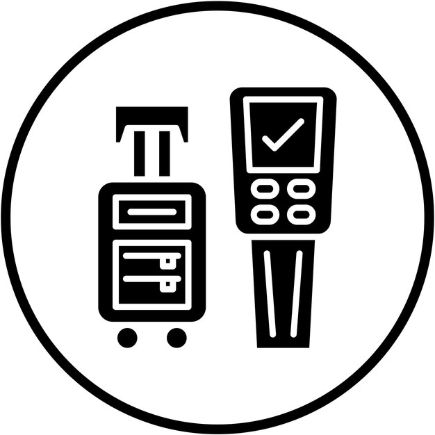 Diseño vectorial del estilo del icono del quiosco