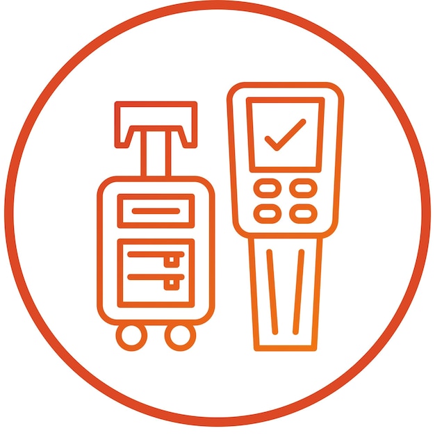 Diseño vectorial del estilo del icono del quiosco