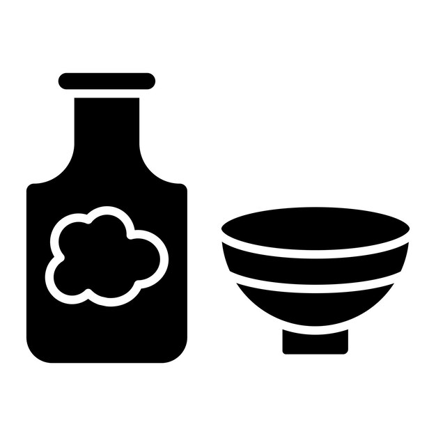 Diseño vectorial Estilo del icono de la ración de alimentos