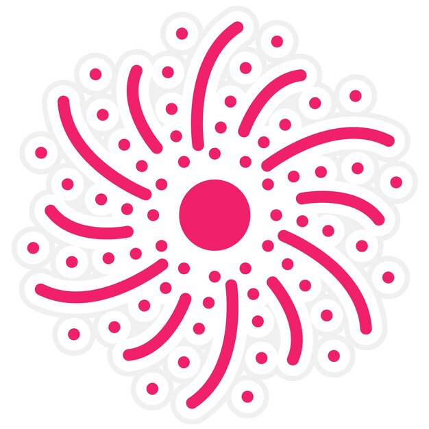 Diseño vectorial Estilo del icono de radiación
