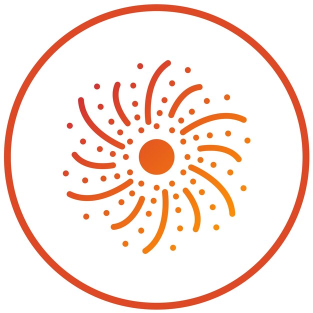 Diseño vectorial Estilo del icono de radiación