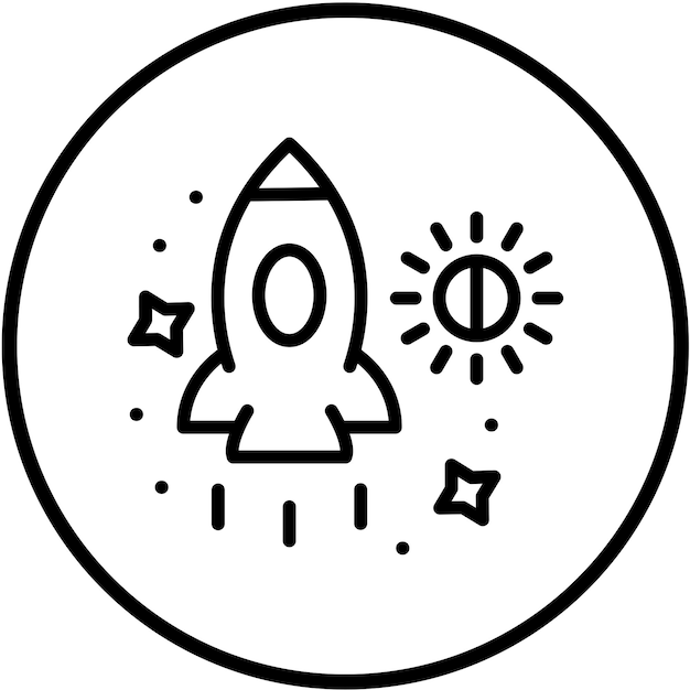 Diseño vectorial Estilo de icono de radiancia de avance