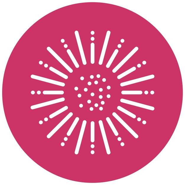 Diseño vectorial Estilo del icono radiante