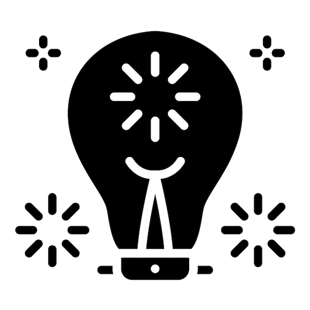 Diseño vectorial Estilo de icono de ráfaga inventivo