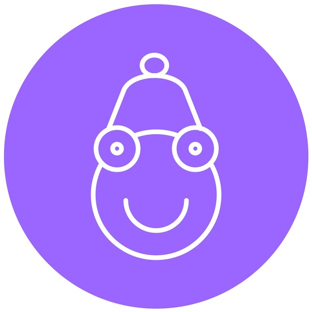 Diseño vectorial Estilo de icono de rana de punto