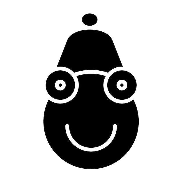 Diseño vectorial Estilo de icono de rana de punto