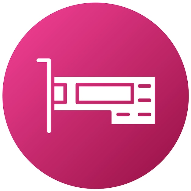 Diseño vectorial del estilo del icono de la ranura PCIe