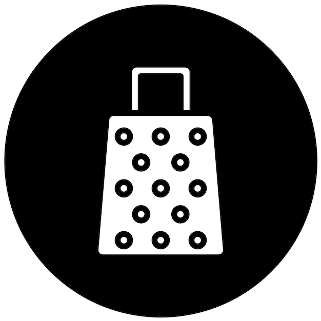 Diseño vectorial del estilo del icono de la rastrilladora de queso