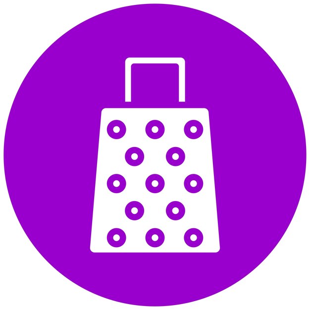 Diseño vectorial del estilo del icono de la rastrilladora de queso