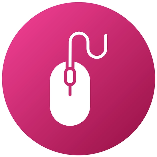 Diseño vectorial Estilo del icono del ratón de la computadora