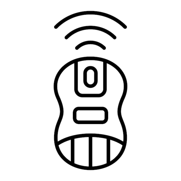 Diseño vectorial Estilo del icono del ratón inalámbrico