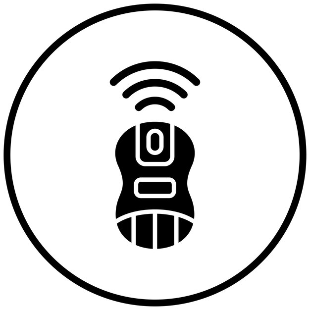Diseño vectorial Estilo del icono del ratón inalámbrico