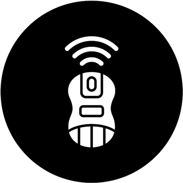 Diseño vectorial Estilo del icono del ratón inalámbrico