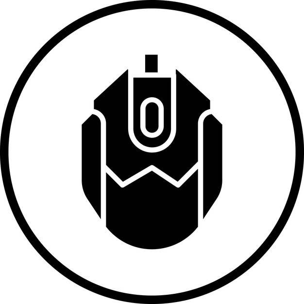 Diseño vectorial Estilo del icono del ratón de juego