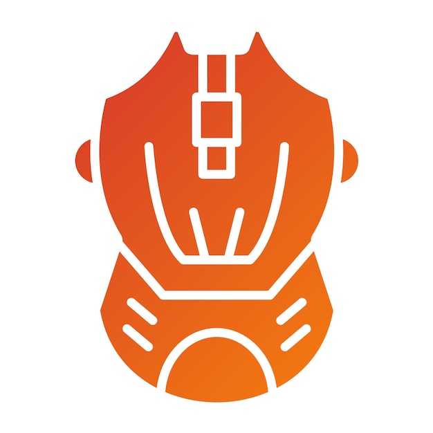 Diseño vectorial Estilo del icono del ratón de juego