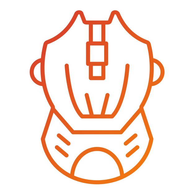Diseño vectorial Estilo del icono del ratón de juego