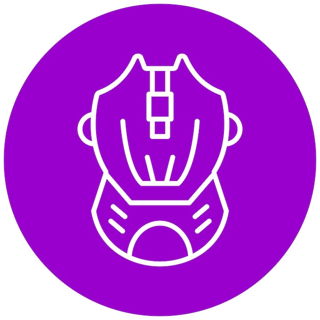 Diseño vectorial Estilo del icono del ratón de juego
