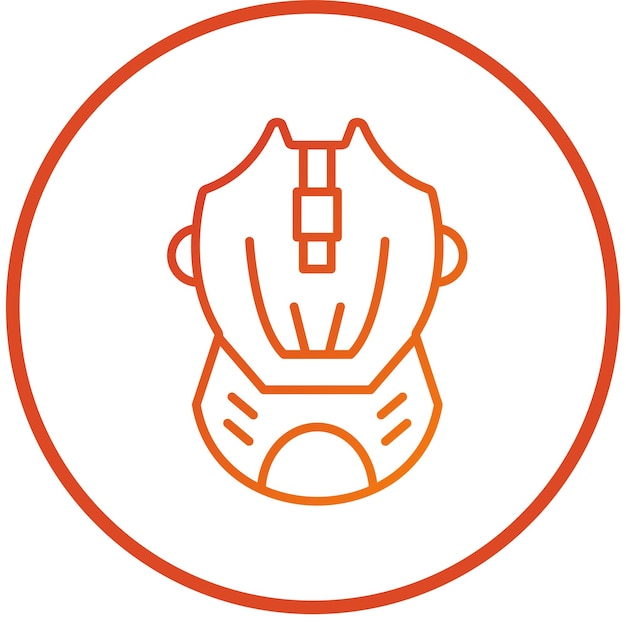 Diseño vectorial Estilo del icono del ratón de juego