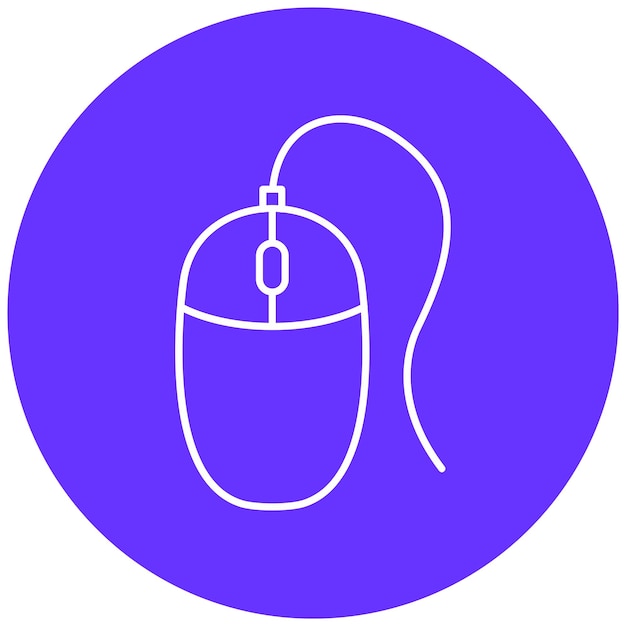 Diseño vectorial Estilo del icono del ratón