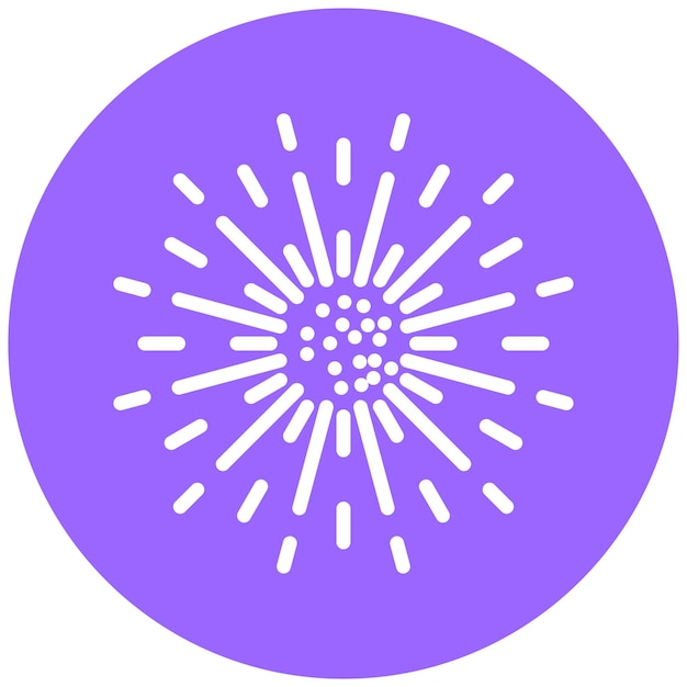 Diseño vectorial de estilo de icono de rayo de sol