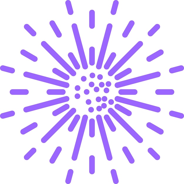 Diseño vectorial de estilo de icono de rayo de sol