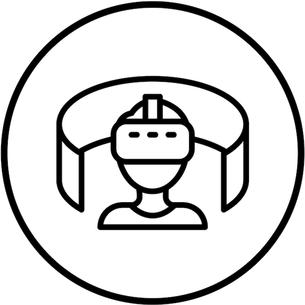 Diseño vectorial Estilo de icono de realidad alternativa