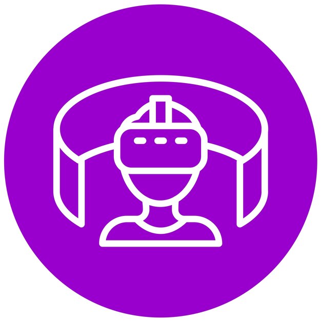 Diseño vectorial Estilo de icono de realidad alternativa