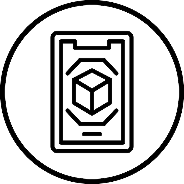 Diseño vectorial Estilo de icono de realidad aumentada