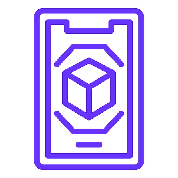 Diseño vectorial Estilo de icono de realidad aumentada