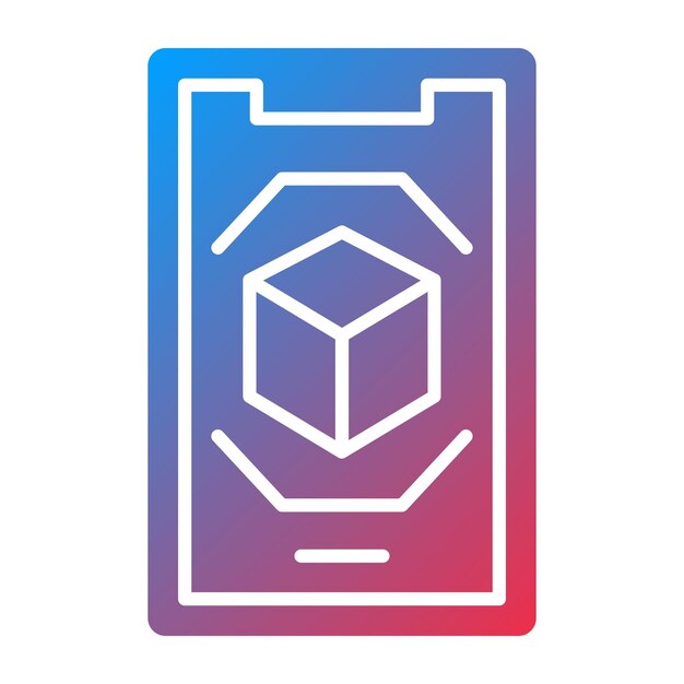 Diseño vectorial Estilo de icono de realidad aumentada